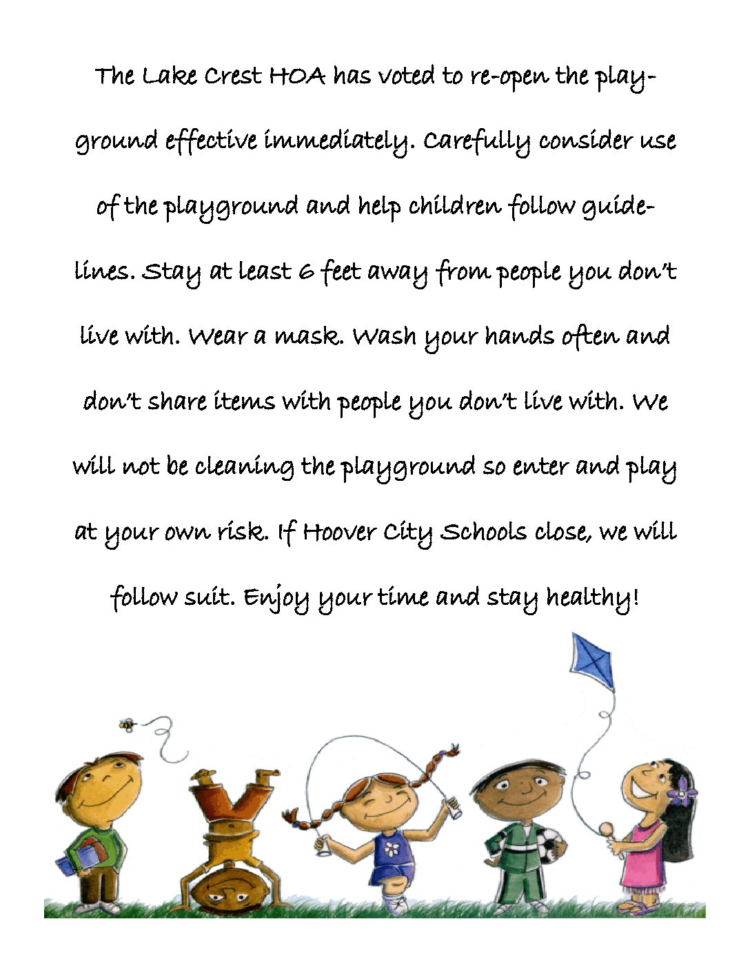 Playground Is Open as of August 21st